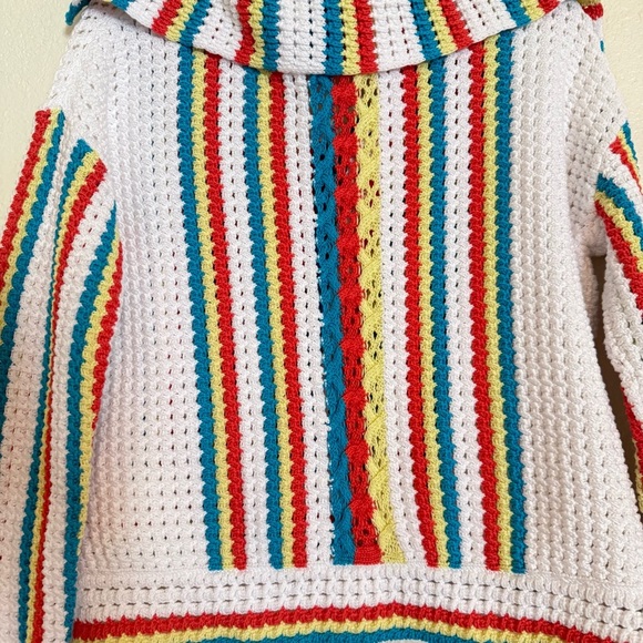 Solid & Striped The Lola Pullover Crochet Long Sleeved Split Cuffs - Picture 13 of 14